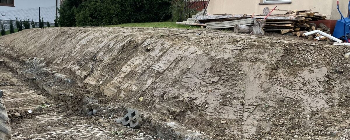 usługi minikoparką Marcinkowice wykonanie skarpy