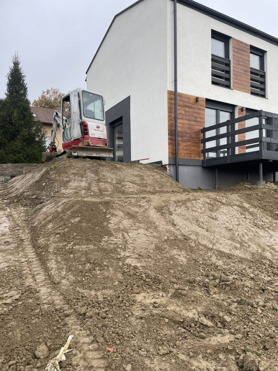 usługi minikoparką skarpowanie