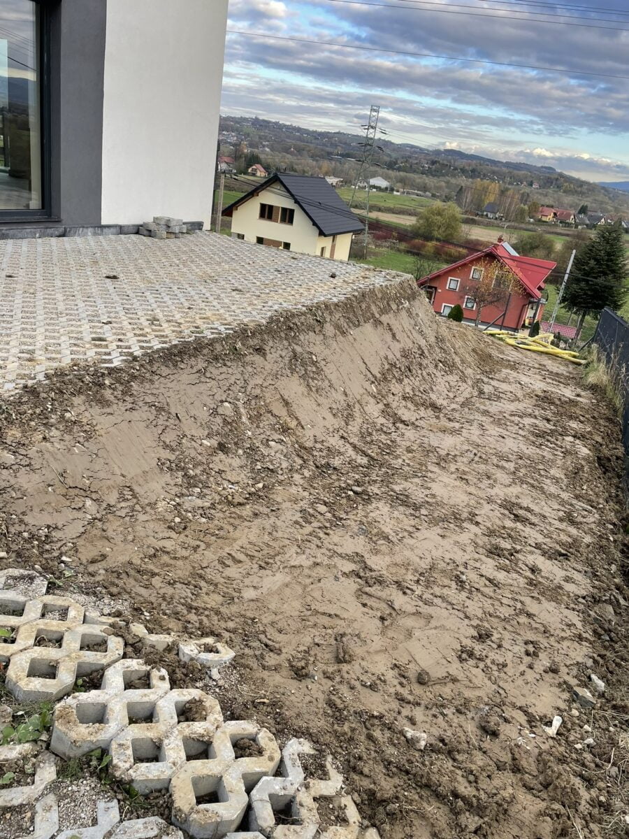 usługi minikoparką Marcinkowice plantowanie