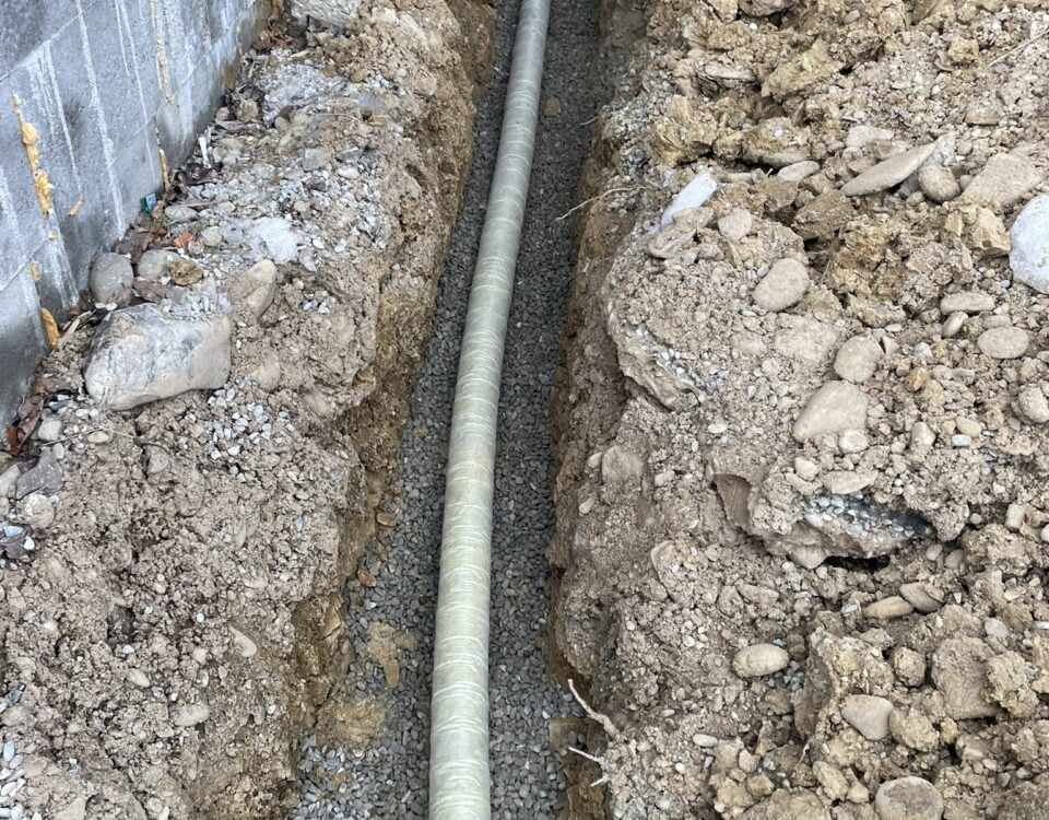 Usługi Minikoparką wykonanie drenażu Nawojowa