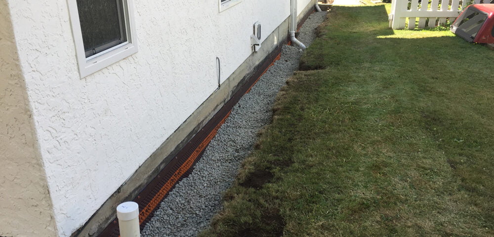 Odwodnienie domu usługi koparką