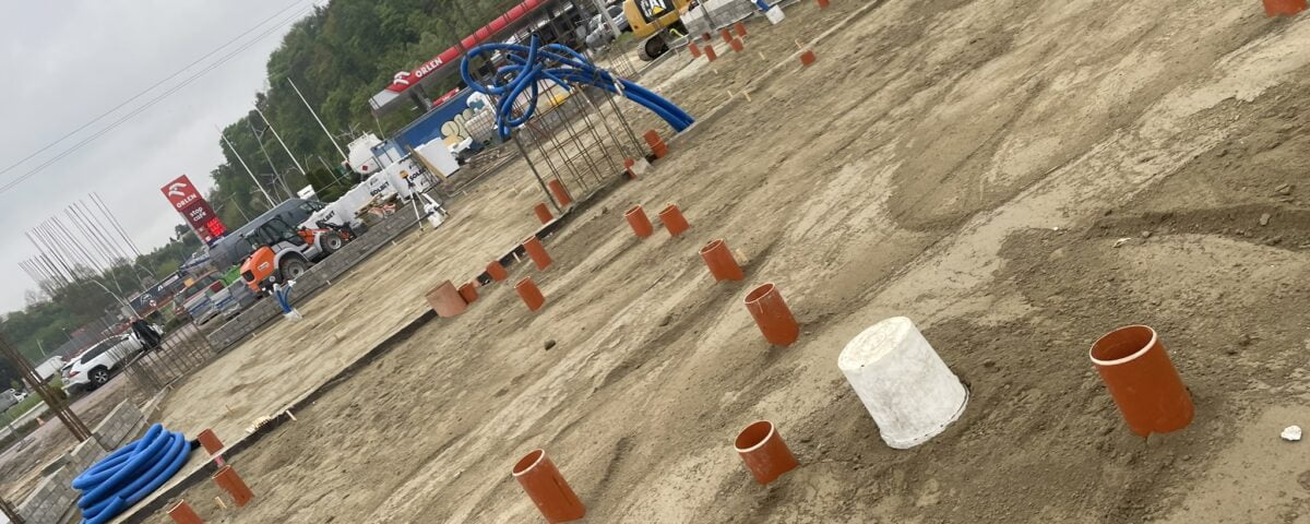 Wykop pod przyłącz kanalizacji